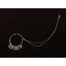 Akruti Collection Oxidised Plated Nose Pin