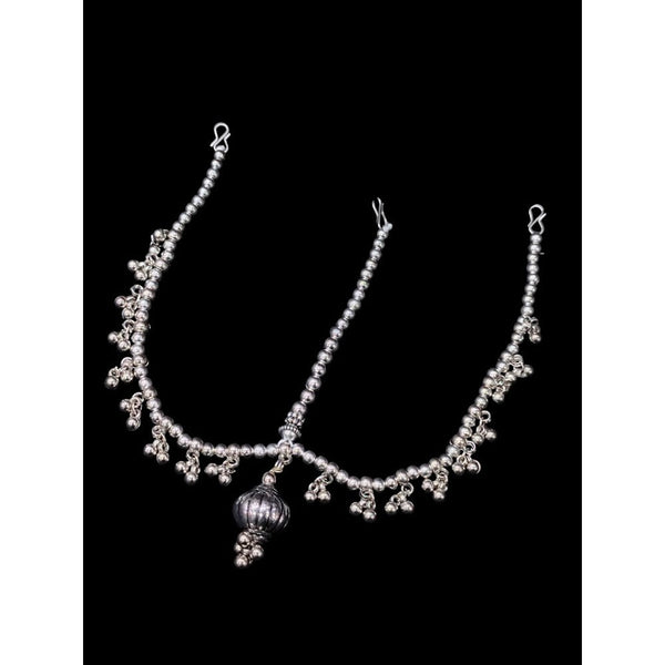 Akruti Collection Oxidised Plated Damini Mangtikka