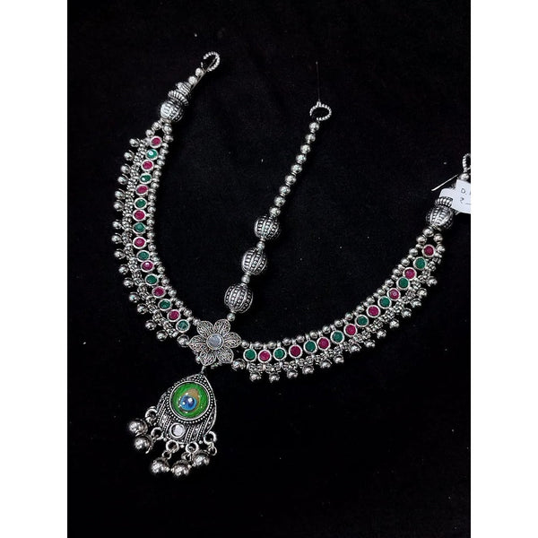 Akruti Collection Oxidised Plated Damini Mangtikka