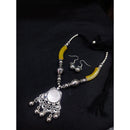 Akruti Collection Oxidised  Plated Necklace Set