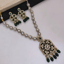 Akruti Collection Gold Plated Polki Kundan Stone Necklace Set
