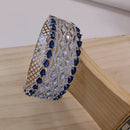 Akruti Collection Silver Plated AD Adjustable Bracelet