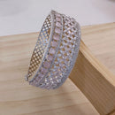 Akruti Collection Silver Plated AD Adjustable Bracelet