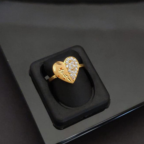 Akruti Collection Gold Plated Austrian Stone Ring