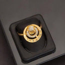 Akruti Collection Gold Plated Austrian Stone Ring