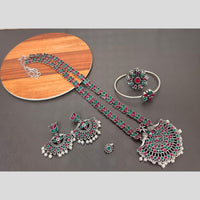 Akruti Collection Oxidised Plated Combo Set