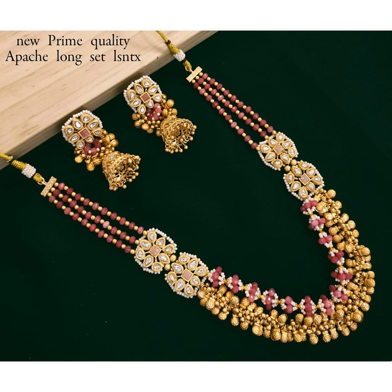 Akruti Collection Gold Plated Beads Necklace Set