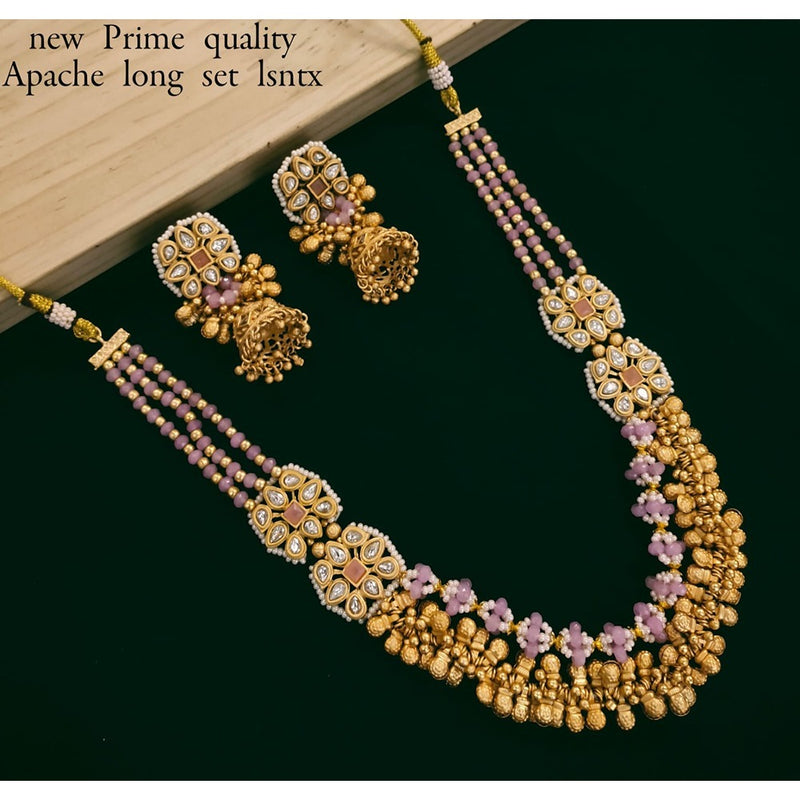 Akruti Collection Gold Plated Beads Necklace Set