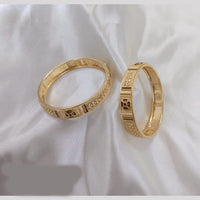Akruti Collection Gold Plated Pota Stone Bangle Set