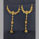 Akruti Collection Gold Plated Pota Stone Hand Harness