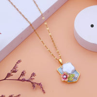 Akruti Collection Gold Plated Chain Pendant