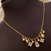 Akruti Collection Gold Plated Austrian Stone Necklace Set