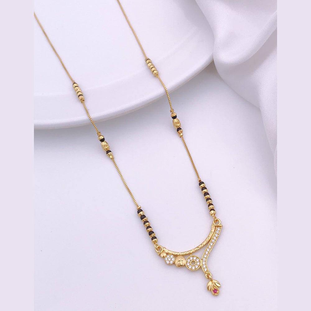 Akruti Collection Gold Plated Austrian Stone Mangalsutra
