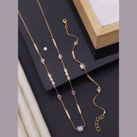 Akruti Collection Gold Plated Beads Combo Set