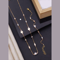 Akruti Collection Gold Plated Beads Combo Set