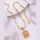 Akruti Collection Gold Plated Austrian Stone Men's Chain Pendant