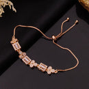 Akruti Collection Gold Plated Austrian Stone Adjustable Bracelet