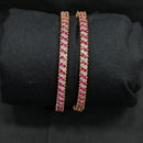 Akruti Collection Premium Gold Plated American Diamond Bangles