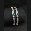 Akruti Collection Premium Gold Plated American Diamond Bangles