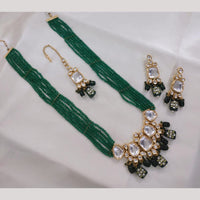 Akruti Collection Timeless Tradition Kundan And  Beads Long Necklace Set