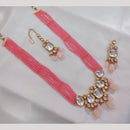 Akruti Collection Timeless Tradition Kundan And  Beads Long Necklace Set