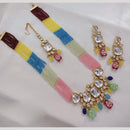 Akruti Collection Timeless Tradition Kundan And  Beads Long Necklace Set