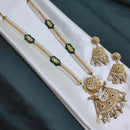 Akruti Collection Tradition Reimagined Crystal Stone And Pearl Long Necklace Set