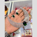 Akruti Collection Radiant Glow Modern American Daimonds Necklace Set