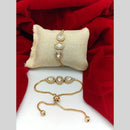 Akruti Collection Elegant Kundan Stone Bracelet (1 Piece only)