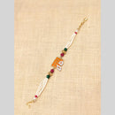 Akruti Collection Elegant Pearl Rakhi – Traditional Love with a Touch of Grace