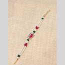 Akruti Collection Elegant Pearl Rakhi – Traditional Love with a Touch of Grace