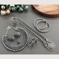 Akruti Collection Urban Ethnic Oxidised Plated Combo Set