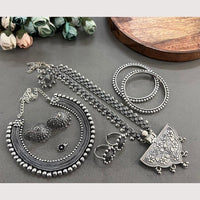Akruti Collection Urban Ethnic Oxidised Plated Combo Set