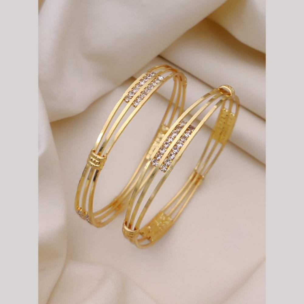 Akruti Collection Elegant Austrian Stone Bangles Set