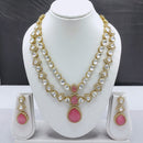 Akruti Collection Kundan Stone Long Necklace Set