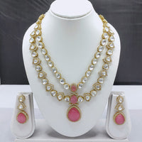 Akruti Collection Kundan Stone Long Necklace Set