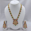 Akruti Collection Kundan Stone Long Necklace Set