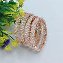 Akruti Collection Sparkle & Shine Austrian And Crystal stone Bangles set