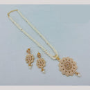 Akruti Collection Royal Radiance Pota Stone And Pearl Necklace Set