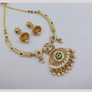Akruti Collection Royal Radiance Kundan Stone And Pearls Necklace Set
