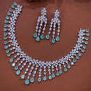 Akruti Collection Dazzling Sparkle American Diamond Necklace Set