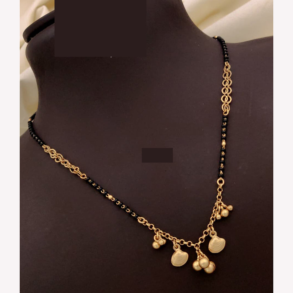 Akruti Collections Pota and Bells Bells Drop Design Mangalsutra