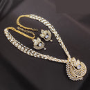 Akruti Collection Regal Elegance Austrian Stone Pearls Necklace Set