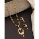 Akruti Collection Royal Glow Pota And Austrain Stone Necklace Set