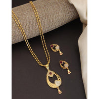 Akruti Collection Royal Glow Pota And Austrain Stone Necklace Set