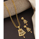 Akruti Collection Royal Glow Pota And Austrain Stone Necklace Set