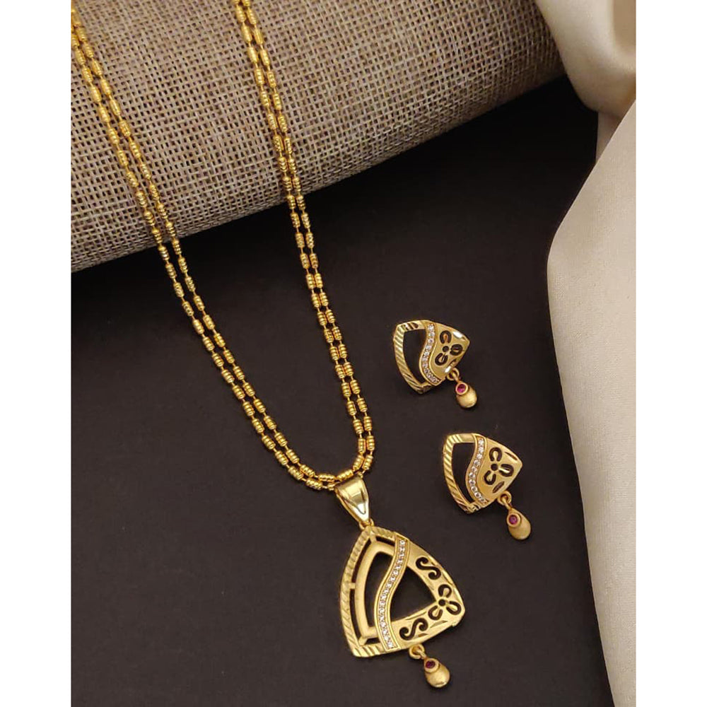 Akruti Collection Royal Glow Pota And Austrain Stone Necklace Set