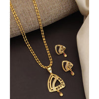 Akruti Collection Royal Glow Pota And Austrain Stone Necklace Set