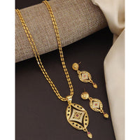 Akruti Collection Royal Glow Pota And Austrain Stone Necklace Set