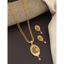 Akruti Collection Royal Glow Pota And Austrain Stone Necklace Set
